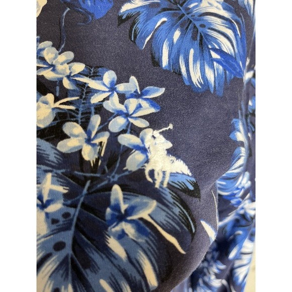 Polo Ralph Lauren Men's Tropical Print Blue Light Cotton Hoodie Size SP - Picture 9 of 11